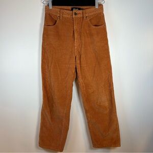 AFENDS Women’s Size 4 Copper Corduroy Shelby Pants Wide Leg High Waisted Y2K